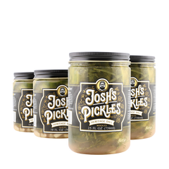 Four-jar Dill Starter Pack with Heritage Dill Slices and Wholes, closed